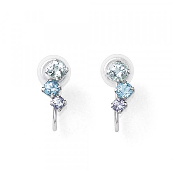 BLOOM ブルーム イヤリング レディース 10金 K10 タンザナイト 12月