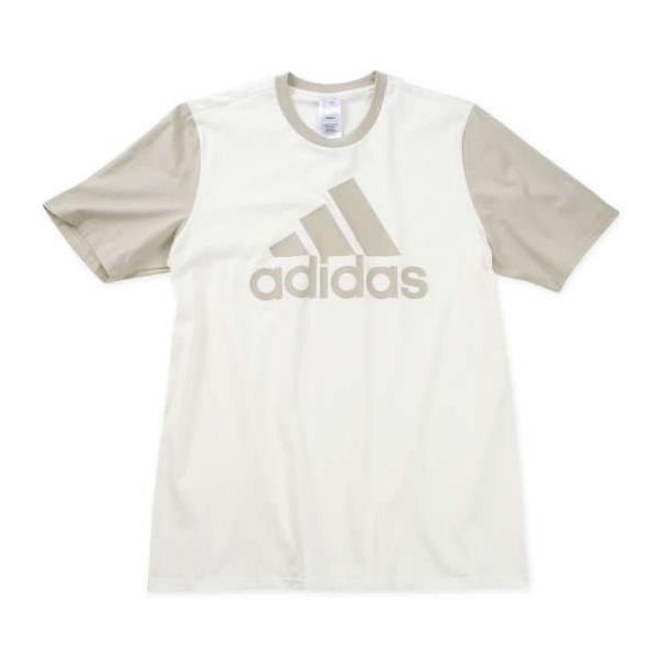 半袖tシャツ メンズ 綿100％ アディダス adidas 大きいサイズ 丈長め 4XLT 6XLT オフホワイト 夏
