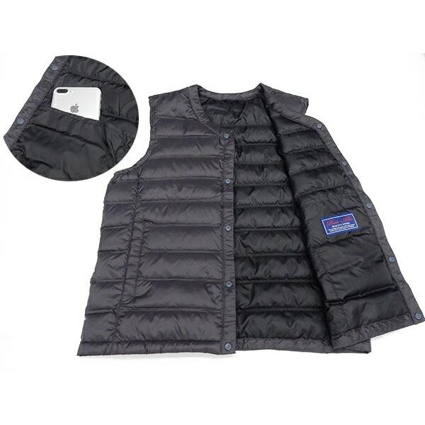 インナーダウンベスト 厳選されたダウンにより暖かいのに軽やか ダウン90 フェザー10 メンズ 軽量 ポケッタブル 2color Downvest ワイシャツ ブルーム Bloom 通販 Yahoo ショッピング