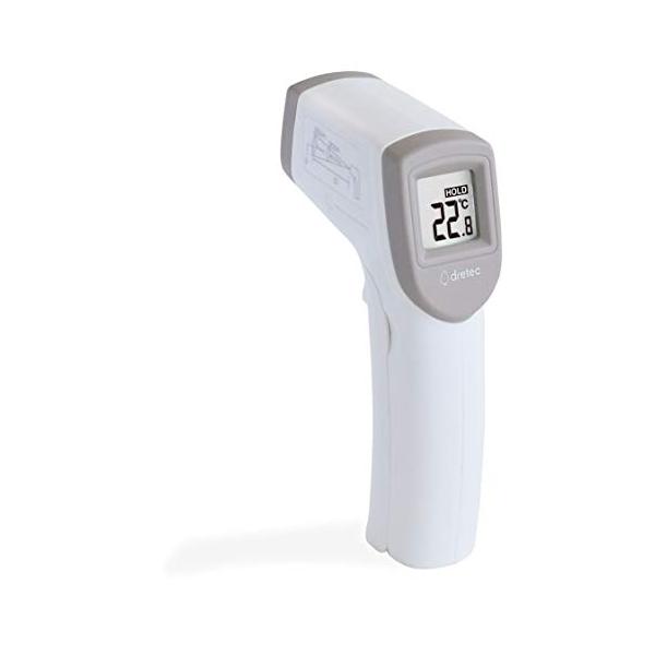 dretecドリテック 放射温度計 クッキング温度計 料理用 非接触温度計 触れずにはかれる 揚げ物 油 お菓子作り デジタル ホワイト