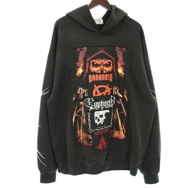 ヴェトモン/VETEMENTS 20SS METAL PATCH Hoodie メタルパッチ パーカー