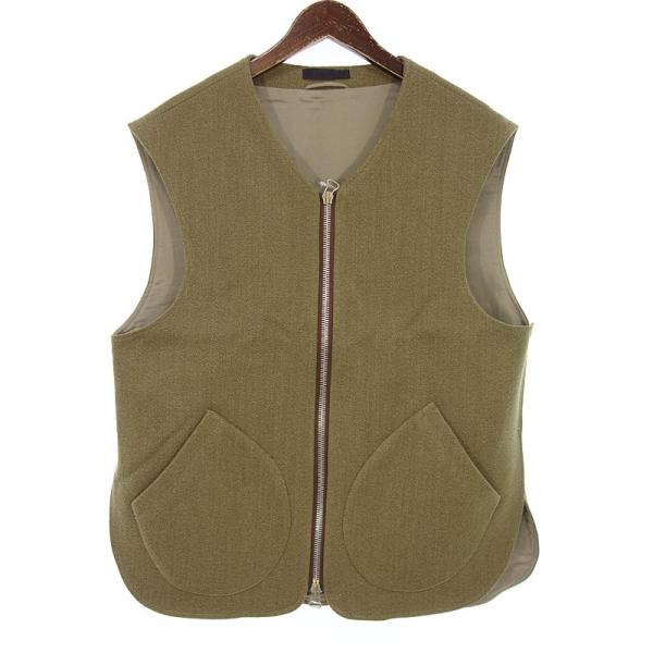 スリーマン/3MAN 20AW 英国製 JERKIN ウール ベスト 03D21 サイズ