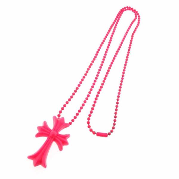 user_7ef5a3d0様　ラバーネックレス　　ユニセックス　クロムハーツ ラバーネックレス クロス メンズ 黒 ユニセックス ネックレス