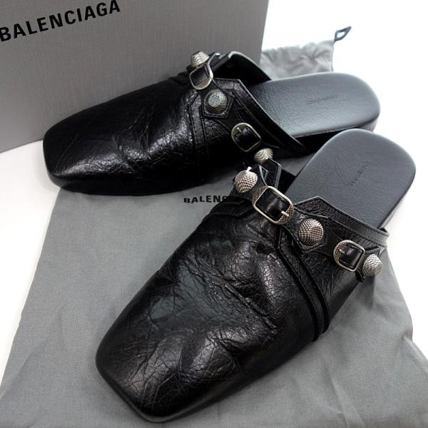 BALENCIAGA Cozy Cagole レザーミュール メンズ42
