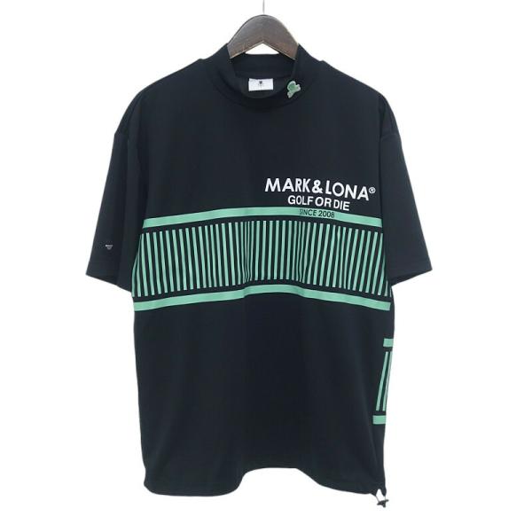 マークアンドロナ/MARKLONA 24SS Louver Mock Neck ゴルフ モック 