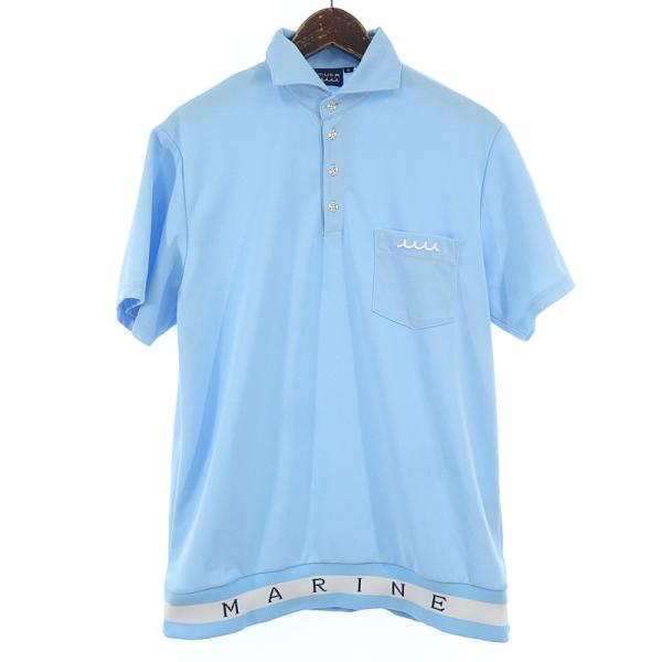 MUTA ムータゴルフウェアロゴ ヘムリブ 半袖 ポロシャツ モックネック MUTA ムータゴルフウェアロゴ ヘムリブ 半袖 ポロシャツ モック