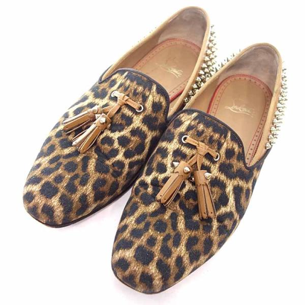 2022発売 クリスチャンルブタン タッセルローファー スタッズ ラメ