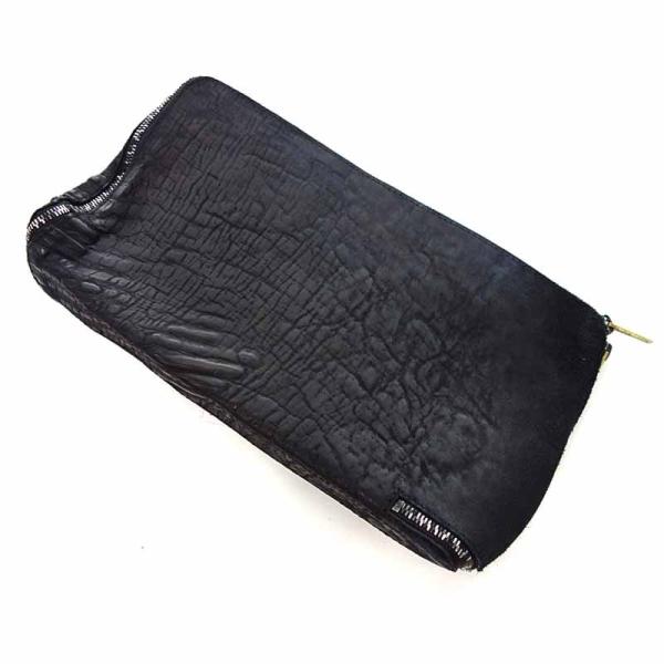 イエリブ/ierib onepiece clutch bag ホースバットレザー クラッチ 