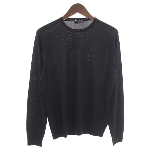 プラダ/PRADA UMM984 梳毛ウール クルーネック セーター ニット