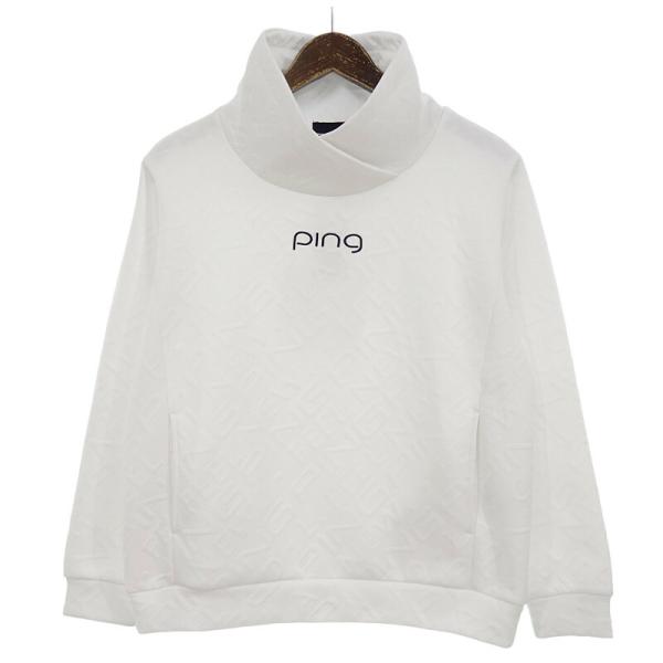 ピン/PING ゴルフ 22AW ロゴ ジャガード ストレッチ ハイネック ピン/PING ゴルフ 22AW ロゴ ジャガード ストレッチ ハイネック