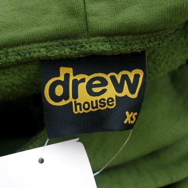 DREW HOUSE/ドリューハウス 20AW SECRET HOODIE ロゴ プルオーバー パーカー 51C21 サイズ メンズXS グリーン系  ランクS 103 (中古)