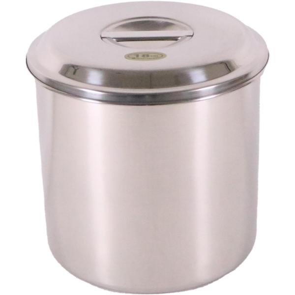 【未使用品】モリブデン キッチンポット 18cm1個　20cm5個 全6個セット 大屋製作所 クローバー 丸型キッチンポット 18cm 目盛付 手無