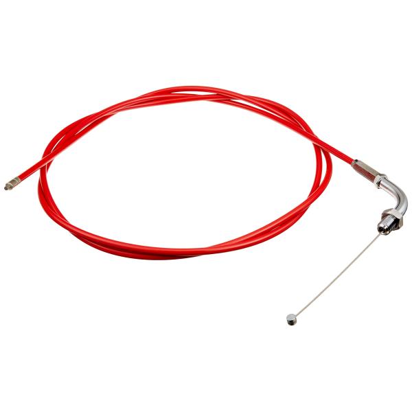 【商品概要】スクーター(VMφ26/PWKφ28)用アウター長:1765mmインナー吐出量:100mmカラー:レッドインナーケーブル高密度の複撚り(7×7=49本)に仕上げ、高張力加工、表面特殊加工を施した為、表面の凹凸が少なく、テフロンチ...