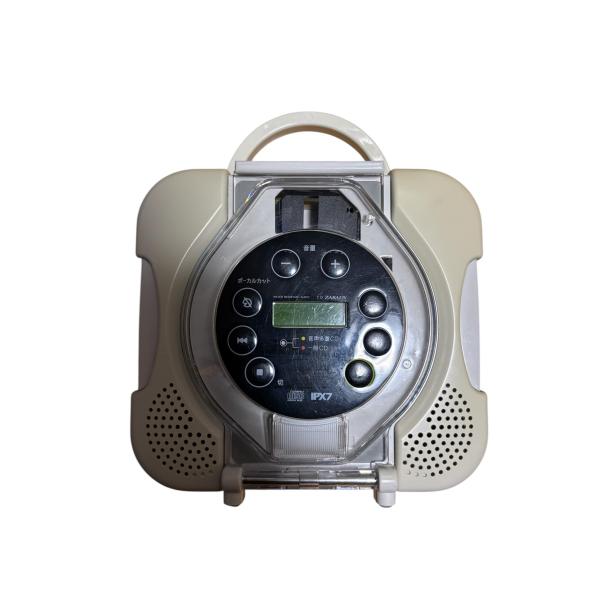 TWINBIRD 防水CDプレーヤー CD ZABADY ホワイト AV-J165W : BLS