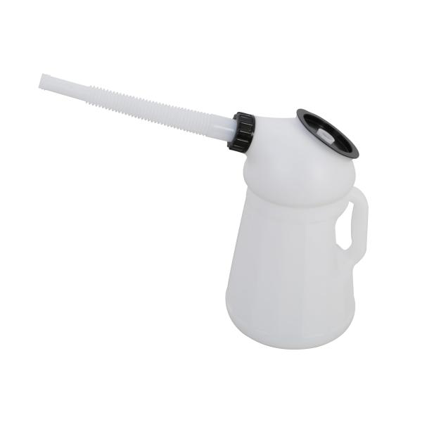 【商品概要】汎用目盛り : 3L (500cc刻み)キャップ付属キャップ付ですので、一時的な保管や携帯、また使用時の安全性が向上し、使用範囲が広がりましたホース先端の口径は注ぎやすい17mmサイズ他にも1L(100cc刻み)、2L(250c...