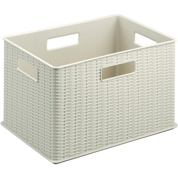【商品概要】容量(L):-色:ナチュラル外形寸法(mm)間口×奥行×高さ:375×270×245有効内寸(mm)間口×奥行×高さ:354×249×232質量(kg):0.95【商品説明】説明●ラタン(籐)のバスケットを思わせるデザインで、オ...