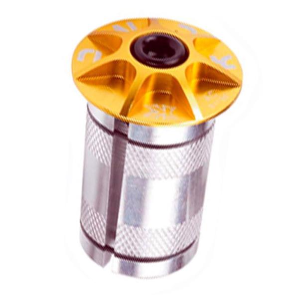 【商品概要】超軽量ヘッドキャップ。カーボンファイバー製ステアチューブに最適なマルチプレッシャーアンカー。材質:6061アルミニウム合金キャップ外径:_28.6mmステアチューブ内径:_25.4mm長さ:38mm参考重量:36g【商品説明】【...