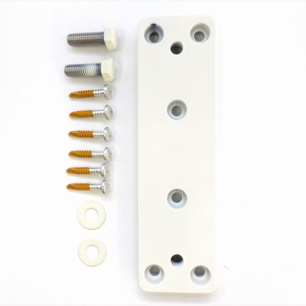 【商品概要】カラー:ホワイトビスサイズ(ドリルネジ):5φ×25ビスサイズ(ボルト)M8×25材質:ステンレス/アルミダイキャスト用途:支柱への取付用取付可能ホスクリーン1本に対するパーツ必要数(HB型、HC型、HD型):1袋取付可能ホスク...