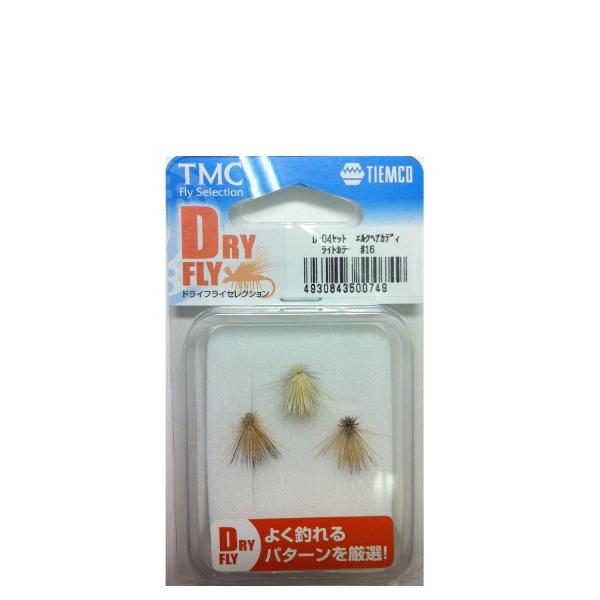 【商品概要】品番:D-04セットサイズ:16号渓流から管理釣り場まで使えるラウトが捕食している虫のサイズ【商品説明】渓流から管理釣り場まで汎用性の高いフライのセットです。【商品詳細】ブランド：ティムコ(TIEMCO)商品名：ティムコ(TIE...