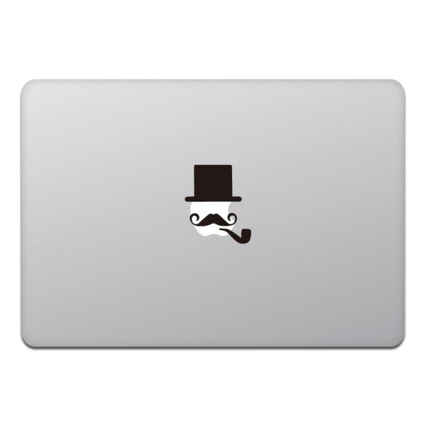 【商品概要】カインドストア MacBook Air / Pro 11 / 13インチ マックブック ステッカー シール 帽子 ヒゲ キセル 紳士 ブラック M527MacBook アートステッカー シール対応サイズ : / MacBook ...