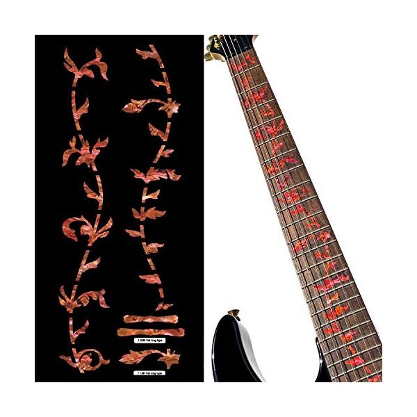 【商品概要】既存のドットマーク(6mm以内）がキレイに隠れます12フレットの離れドットも対応しています。ギタリスト達のステッカー。貼り方説明書付本物の貝・インレイのようなステッカー。貼った後はフィンガーイースやレモンオイルも使えます。【商品...