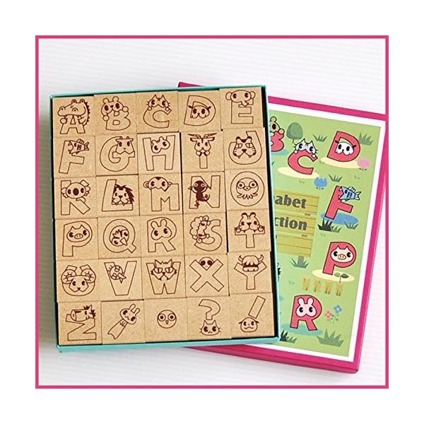 【商品概要】スタンプサイズ：26mm×26mm×17mm紙箱サイズ：135mmｘ160mm【商品説明】少し大きめのかわいい動物柄のアルファベットスタンプです。 パッケージケースは紙箱で出来ています。【商品詳細】ブランド：スタンプ工房　愛商品...