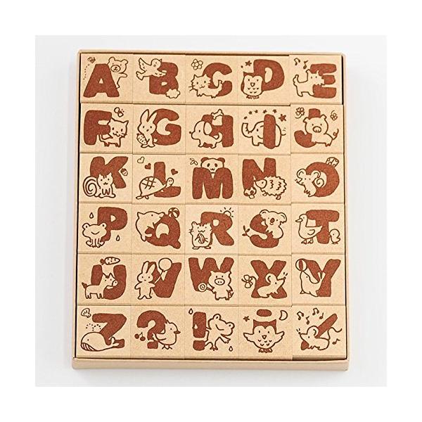 【商品概要】スタンプサイズ：26mm×26mm×15mm紙箱サイズ：137ｍｍｘ165ｍｍｘ18ｍｍ【商品説明】少し大きめのかわいい動物柄のアルファベットスタンプです。 パッケージケースは紙箱で出来ています。【商品詳細】ブランド：スタンプ工...