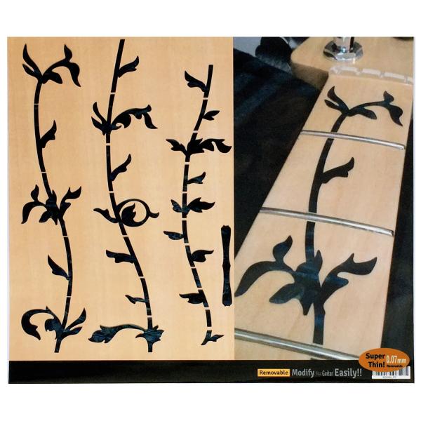 【商品概要】既存のドットマーク(6mm以内）がキレイに隠れます12フレットの離れドットも対応しています。ベーシスト達のステッカー。貼り方説明書付本物の貝・インレイのようなステッカー。貼った後はフィンガーイースやレモンオイルも使えます。【商品...