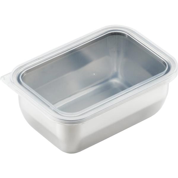 【商品概要】容量:810.0 millilitersサイズ:全長16.5×全幅11.5×高さ6.3cm素材・材質:本体/18-8ステンレス、フタ/ポリエチレン (耐熱温度50度・耐冷温度-30度)生産国:日本容量:810ml【商品説明】説明...