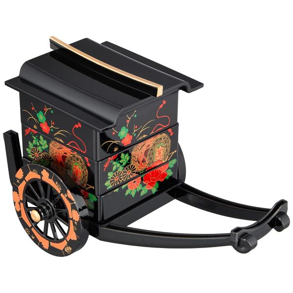 【商品概要】サイズ:幅18.3X奥行11X高さ12.8cm素材:ABS樹脂生産国:日本ボール箱入【商品説明】【商品詳細】ブランド：中谷兄弟商会商品種別：ホーム＆キッチン商品名：中谷兄弟商会 山中漆器 6.0御所車三段重小物入 黒 花鼓33-...