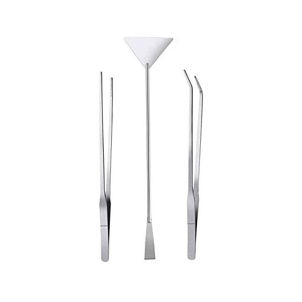 【商品概要】【3点セット】熱帯魚水槽のお手入れや、ハーバリウム作成ツールとして使える3点セットです。　サンドフラッター（32cm）、ストレートピンセット（27cm）、カーブピンセット（27cm）ステンレス仕上げでお手入れも簡単です。（ご使用...