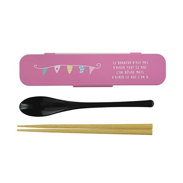 【商品概要】サイズ：約W4.5 D19.3 H1.8【商品説明】お弁当箱とお揃いのスプーン・箸セット【商品詳細】ブランド：正和(Showa)商品名：正和 スプーン・箸セット PARIS ガーランド ピンク 44-78864-6製造元：正和(...