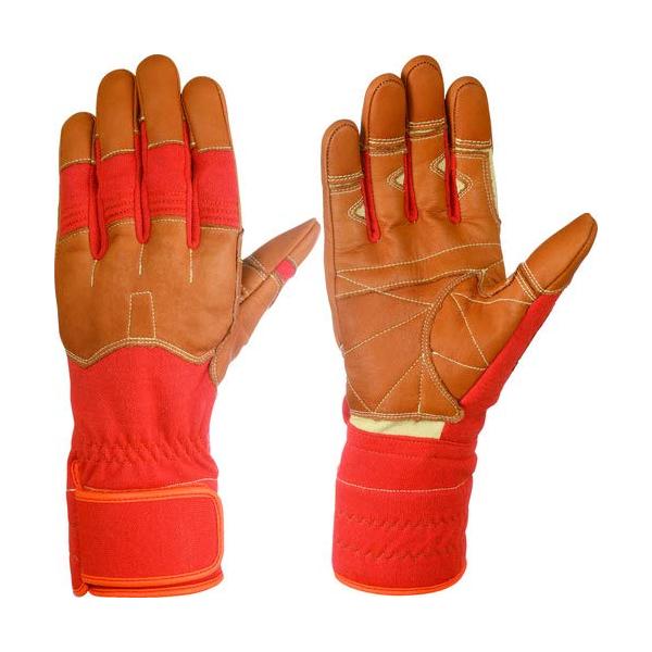 【商品概要】・仕様:甲/アラミド繊維Wニット、補強/牛耐熱革、アラミドフェルト甲中層/アルミコーティングアラミドニット、甲側裏地/綿ニット指襠/アラミド繊維Wニット、牛耐熱革掌/アラミド綿ニット、補強/牛耐熱革、手首部/パイルゴム・全長:2...