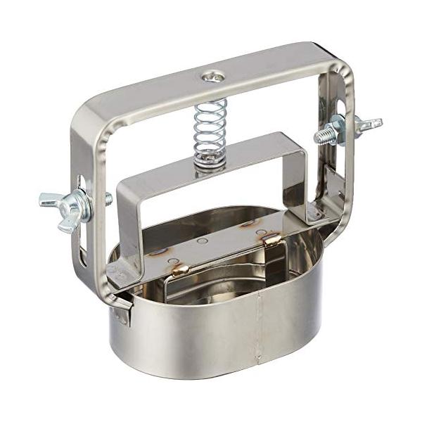 【商品概要】サイズ(約):外寸縦75×外寸横55×外寸高さ30mm素材・材質:18-8ステンレス生産国:日本【商品説明】厚み調整機能付き【商品詳細】ブランド：カンダ(Kanda)商品名：カンダ(Kanda)18-8 バネ付 コロッケ抜き 0...