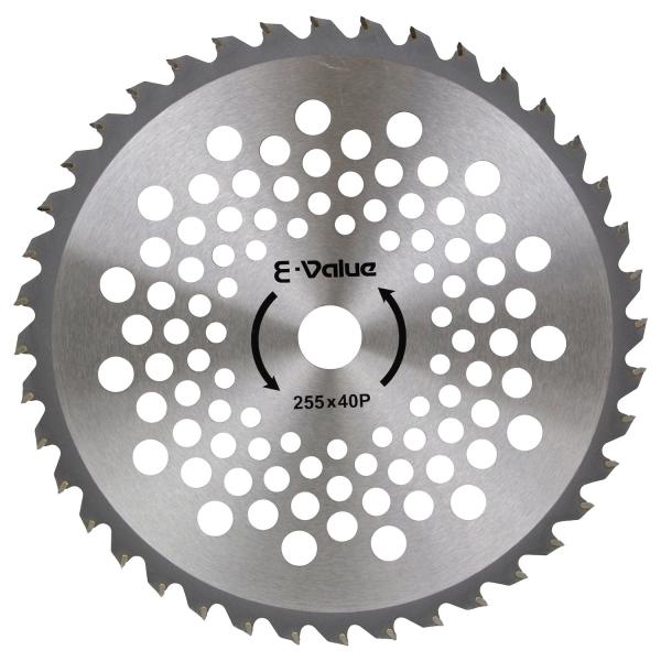 【商品概要】外径:255mm刃数:40P刃厚:2.0mm穴径:25.4mm刈払機推奨排気量:25cc以上【商品説明】説明軽量タイプで刈払作業の負担軽減【用途】草刈り作業【特徴】・強力斜め埋め込みのため耐久性抜群・刃先全面研磨により切れ味抜群...