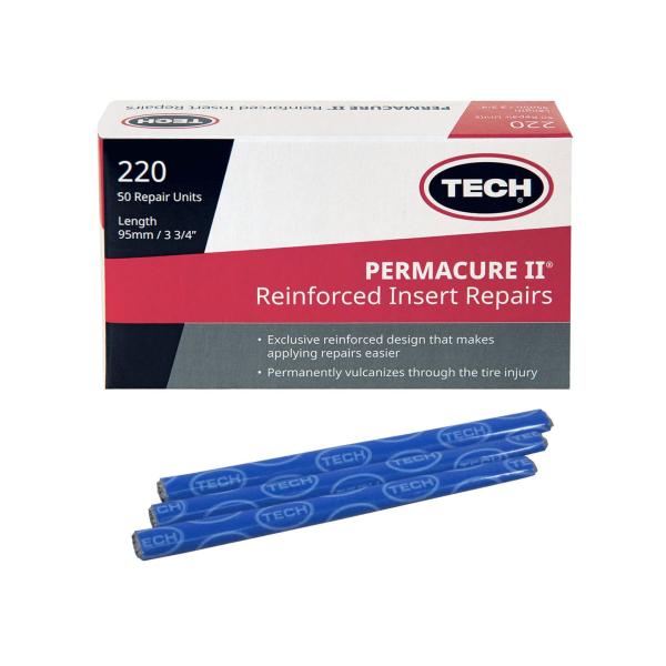 【商品概要】パーマキュアはナイロン補強採用商品乗用車　二輪チューブレスタイヤ用（適正空気圧300kpa未満）修理材パーマキュア220はSサイズ 傷穴4ｍｍ以内TECH強力加硫ケミカルセメント (770)と一緒に御使用ください【商品説明】パー...