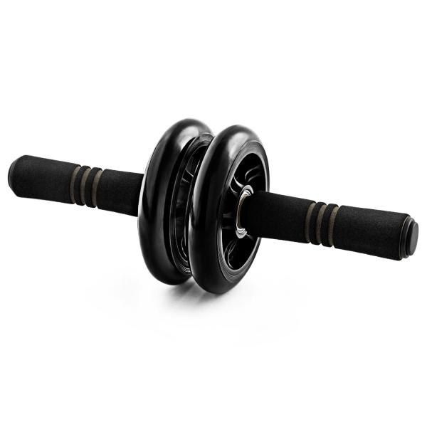 【商品概要】ベアリング内蔵で超静音、スムースに動く腹筋ローラー！長めのハンドルで持ちやすく、滑りにくい合成ゴムのグリップを採用しているので手が痛くなりにくい。バランスのとりやすい2輪タイプなので、初心者の方にもお使いいただけます。体幹を強烈...