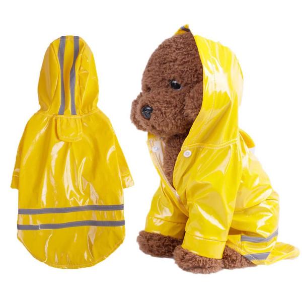 【商品概要】安全：反射テープが付いて、悪い雨の日にも夜間にも愛犬が見える、安全。 生地：防水PUの材料とナイロンを採用し、表地は撥水加工する 、豪雨にも体が濡れないんです。サイズ： Sサイズ着丈(cm)17、胴囲(cm)32、首周り(cm)...