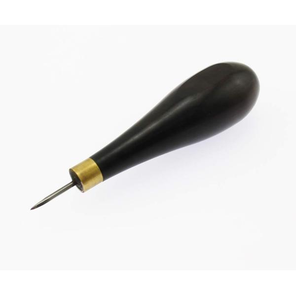 【商品概要】革に穴を開けるためのレザークラフト用ツールです。木製グリップで握りやすく使いやすいです。長時間使用しても疲れにくいので、初心者の方にもお勧めです。叩かずに穴をあけていくので、夜でも周りを気にせずに静かに作業ができます。持ち手:木...