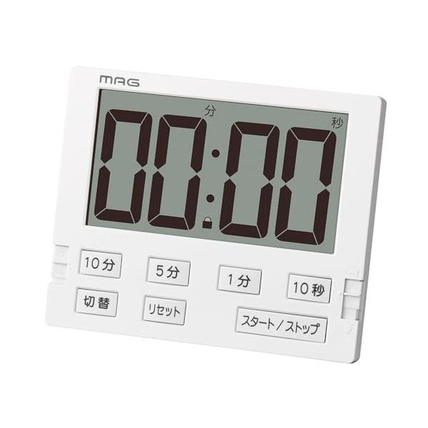 【商品概要】機能:カウントダウンタイマー(99分50秒)、カウントアップタイマー(99分59秒)、音量切替(大・小・消音(バックライト点灯))、一時停止機能、リピート機能、時刻表示、12/24時間表示切替、電子音アラーム、誤作動防止機能、内...
