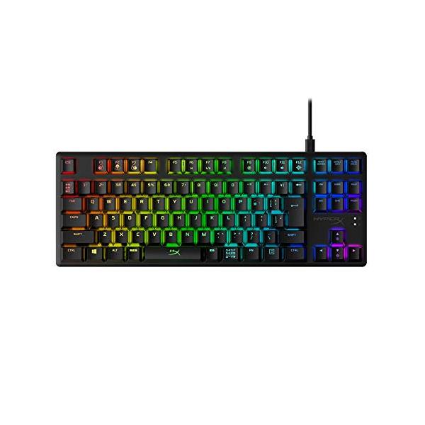 【商品概要】キー数:91キー、対応OS:Windows 10、8.1、8、7取り外し可能なUSB Type-Cケーブルを備えた超小型なテンキーレスデザインダイナミック効果を持つ美しいRGBライティング、HyperX NGENUITYソフトウ...