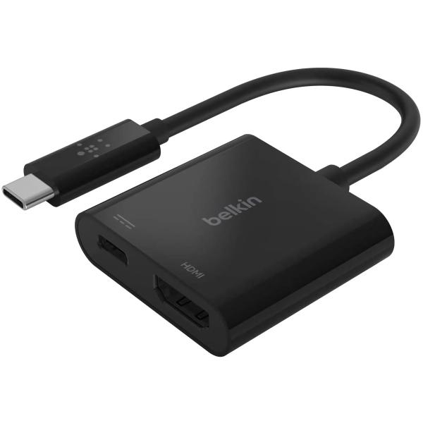 【商品概要】ノートパソコンやタブレットのUSB-Cポートに本製品のUSB-C端子（Thunderbolt 3ポート対応）を接続し、HDMIポートにて最大4K/60Hzで大画面モニターに映像出力し、同時にUSB-Cポートより最大60W給電が可...