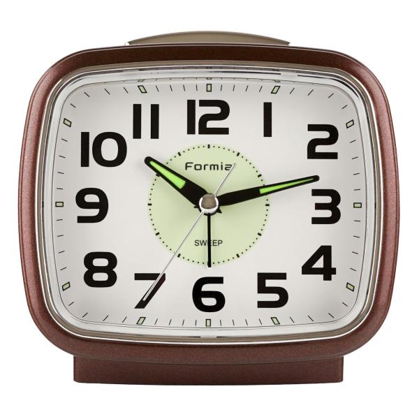 【商品概要】暗い中でも見やすい蓄光文字盤を使った目覚まし時計シンプルな操作性と機能が使いやすいモデル機能：電子音アラーム、スヌーズ機能、ライト、連続秒針、蓄光文字盤電源：単2型アルカリ乾電池×1本 (別売)本体サイズ：(約)高さ11.3×幅...