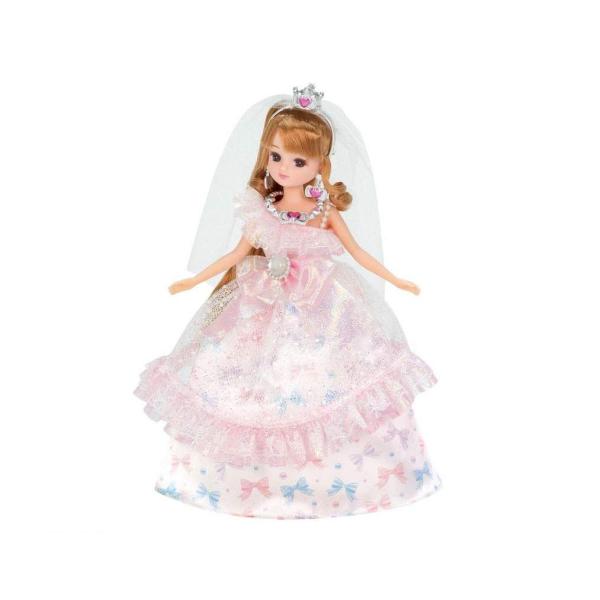 【商品概要】(c)TOMY電池は使用しません。【商品説明】説明商品紹介リボンがいっぱいのキラキラカワイイドレスセットです。ベール付きのティアラとネックレス、イヤリング、クツ付き。【セット内容】ドレス(1),ベール付きティアラ(1),ネックレ...