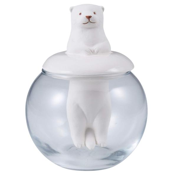 【商品概要】商品サイズ:約10×10×12.1cm商品重量:0.25kg容量:約320ml素材:本体-陶器,グラス-ガラス【商品説明】説明生産国:日本ドーム型グラスに水をそそぐだけ。陶器の素焼きが水を吸い上げでお部屋を加湿します。デスクやお...