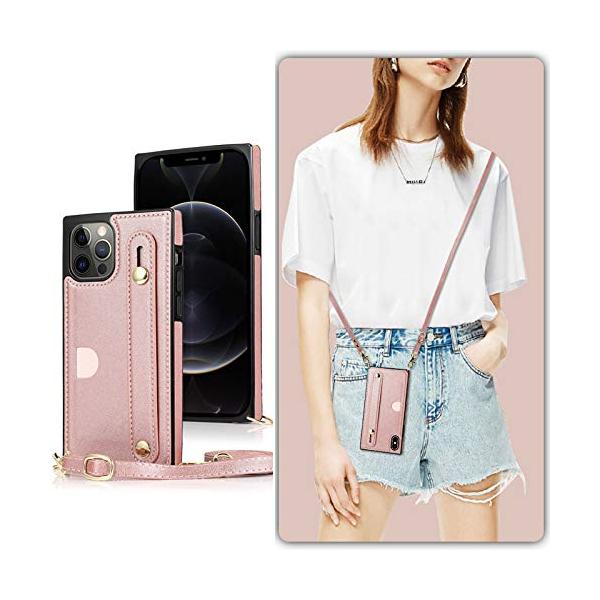 【商品概要】【対応機種】iPhone12 Pro Max 6.7（2020）対応.おしゃれな肩掛け、首掛け用スマホケース，お出かけにも仕事にも使えま【上質の皮革+TPU】レザーケースは、レトロの表面（高品質のPU皮革）＋（柔軟なTPUカバー...