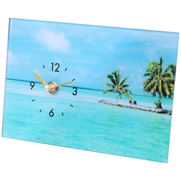 【商品概要】中国材質:ガラス・プラスチック使用電池:単3電池×1 (別売り)【商品説明】説明デザインが映える光沢のあるガラス素材です【商品詳細】ブランド：キーストーン(Key Stone)商品名：キーストーン 置き時計 ガラス アー ト ピ...