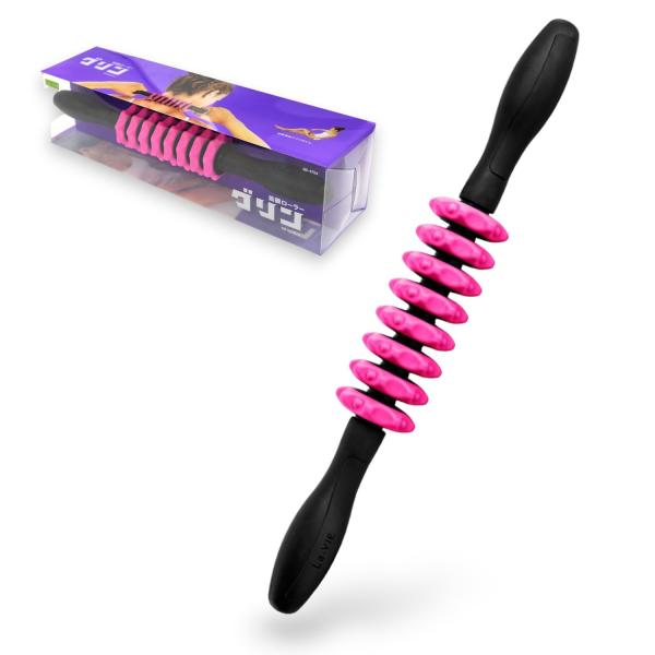 【商品概要】疲れたカラダにグリングリン。全身ほぐせるスティック状の筋膜ローラー!ローラーに波型突起が付いていて、しっかりほぐせる! !首や肩、お尻やもも裏など、どこでもグリングリン。【商品説明】【商品詳細】ブランド：La-Vie商品種別：ス...