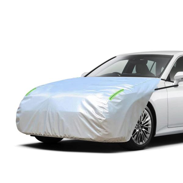 【商品概要】★【素材品質表示】2024年最新版210Dオックスフォード布采用で、普通のボンネットフードよりも耐久性が格段にアップ。使用環境が異なるため、通常1 ~ 3年間は正常に使用できる。カバーの裏側は起毛素材で、白い繊維が車に付着するこ...