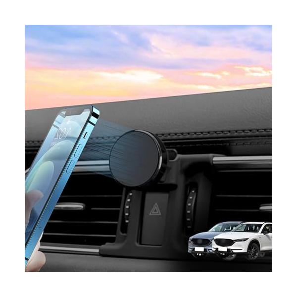 YORKNEIC マツダ CX-5対応 スマホホルダー KF系 CX-8対応 2019年 スマホホルダー 車種専用 携帯電話ホルダー エアコン吹き出し